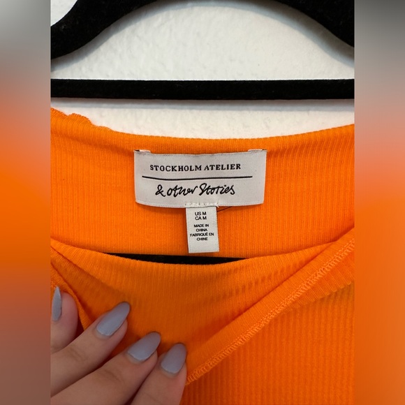 & Other Stories Orange Top NWOT - Picture 3 of 6